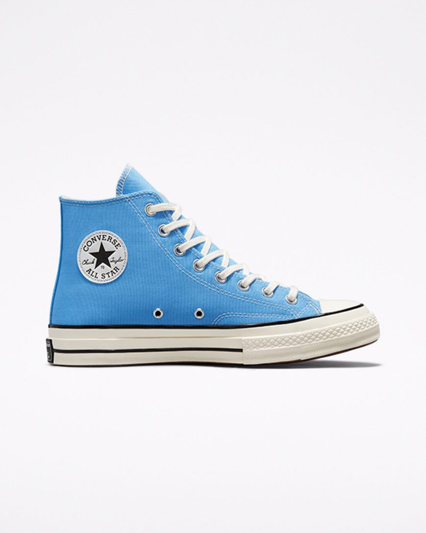 Pánské Boty Vysoké Converse Chuck 70 Seasonal Color Blankyt Černé | CZ JSTA79